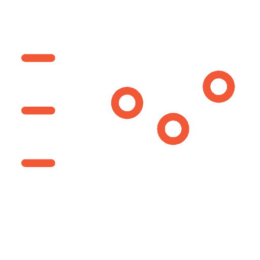Icon representing IT asset management with a computer and network connections